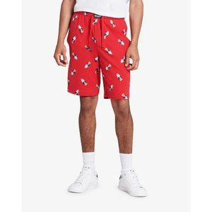 Polo Ralph Lauren Men's Red Polo Bear Graphic Jersey Sleep Shorts New Size XL